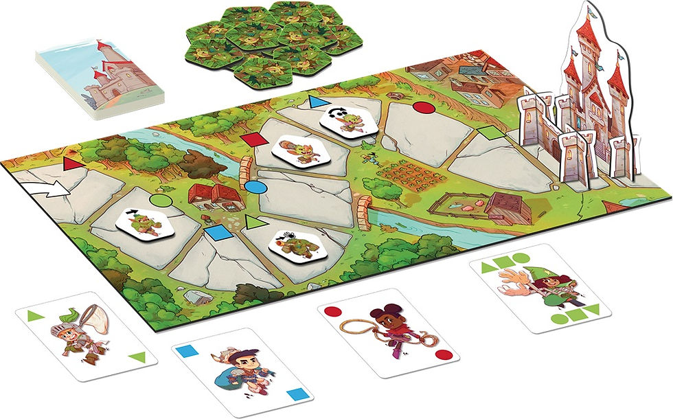 Miniature : Contenu du jeu de société "Attrape Monstres"