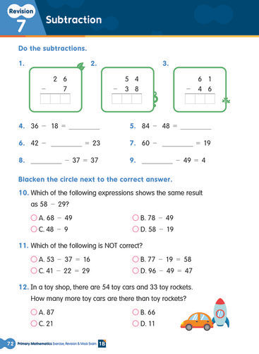 縮圖：P1 Primary Mathematics Exercise, Revision & Mock Exam