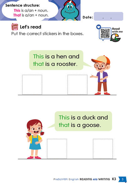 縮圖：K1-3 PreSchool English Reading & Writing
