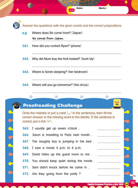 縮圖：P4 English Grammar Practice & Quiz 1000