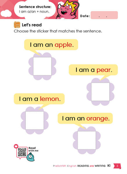 縮圖：K1-3 PreSchool English Reading & Writing