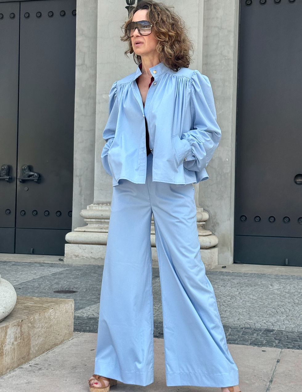 Miniaturbild: CLAIRE popeline stretch pants 