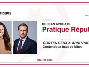 CLASSEMENTS | En 2026, Décideurs Magazine et Leaders League distinguent une nouvelle fois Dorean Avocats