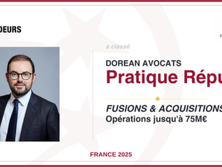 CLASSEMENT | En 2026, Dorean Avocats voit de nouveau ses compétences distinguées :