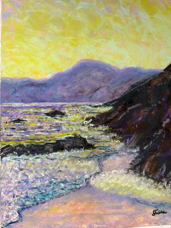 Hong Kong Waters, pastel, 10 X 14