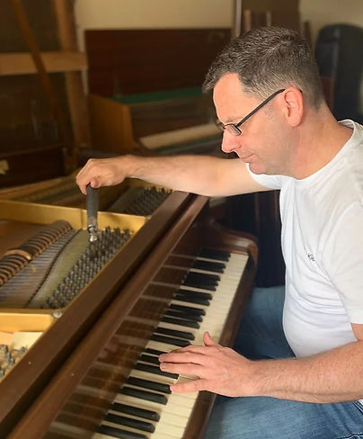 Fine tune of a grand piano
