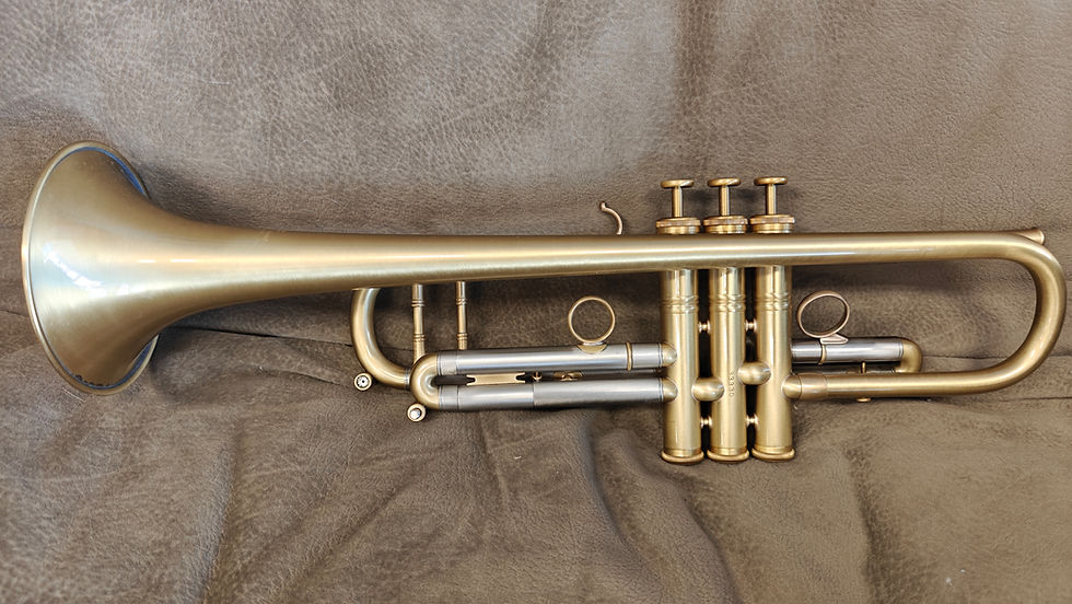 Thumbnail: Kanstul 1502 Bb Trumpet in brushed finish