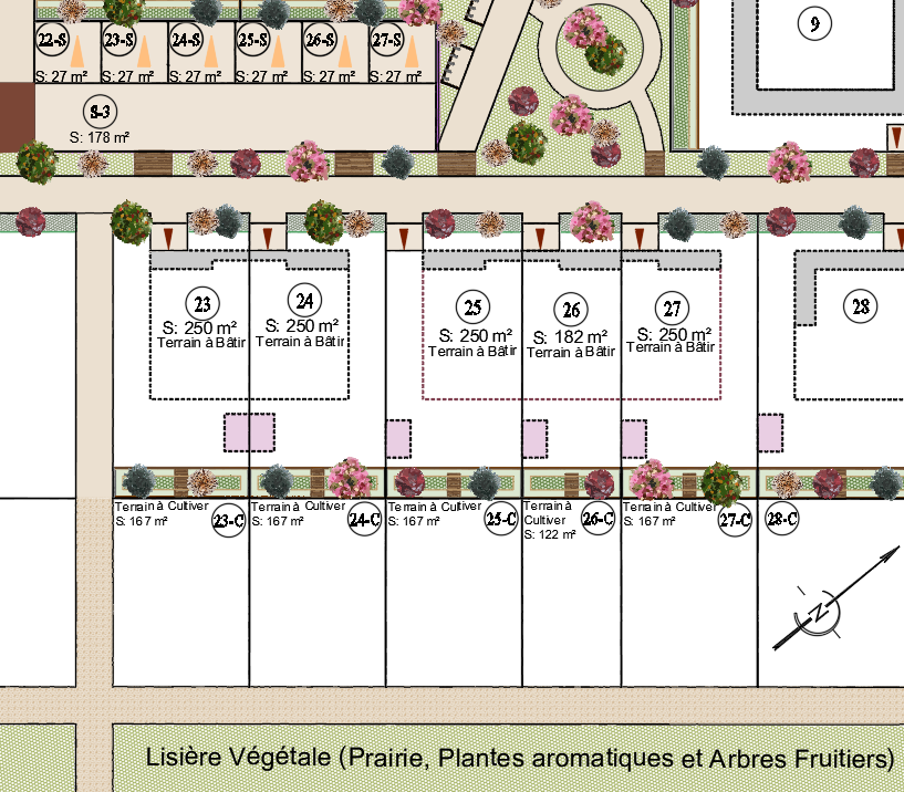 Lots 23 à 27