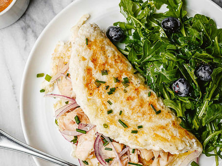 Savory Fluffy Egg White Omelet Ready in 10 Minutes!