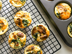 Sausage, Spinach & Mushroom Egg Bites