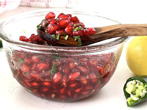 Pomegranate relish a delicious fruity side!