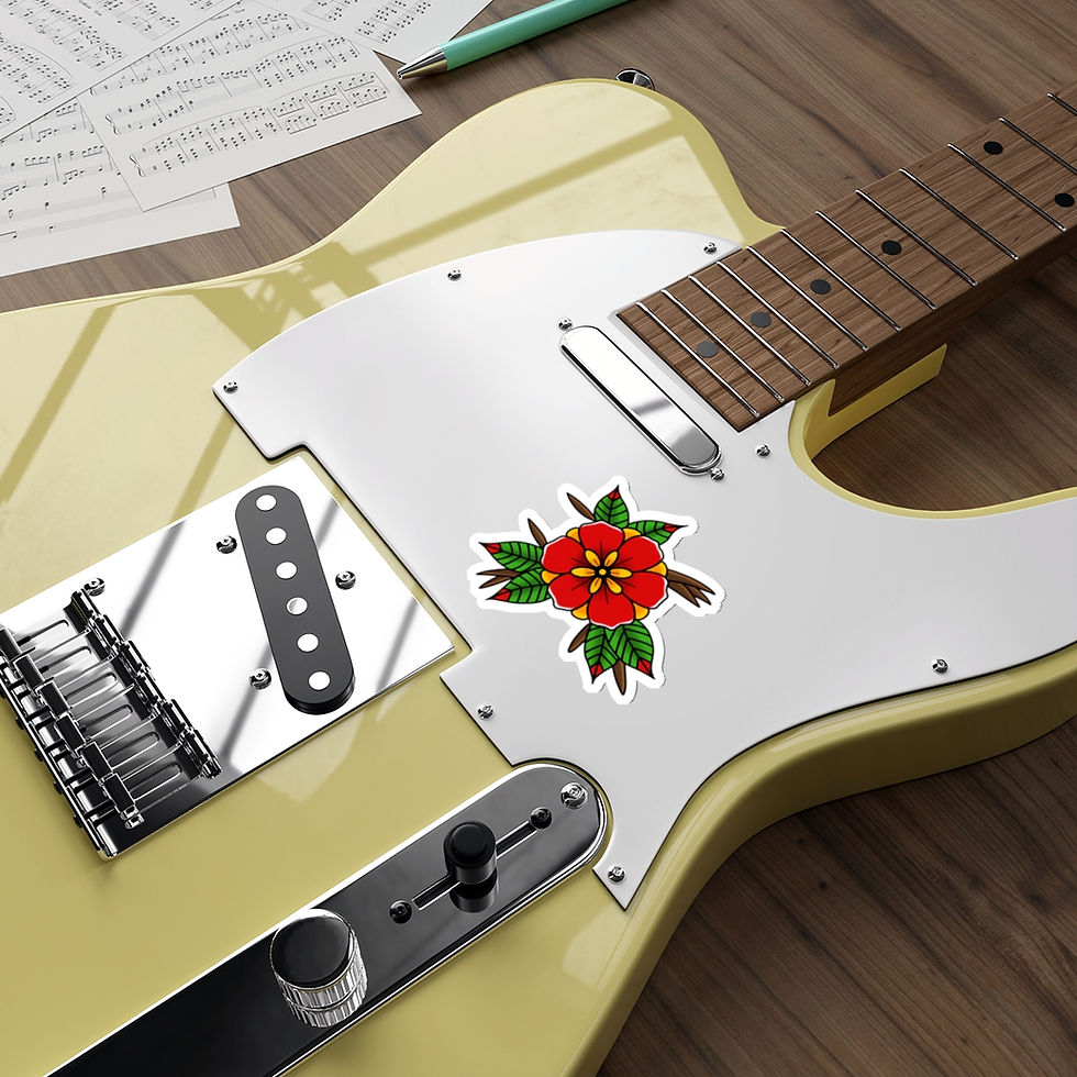 Thumbnail: Traditional Flower Tattoo Sticker