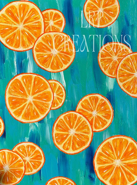 Florida Oranges Art Print | LRP Creations