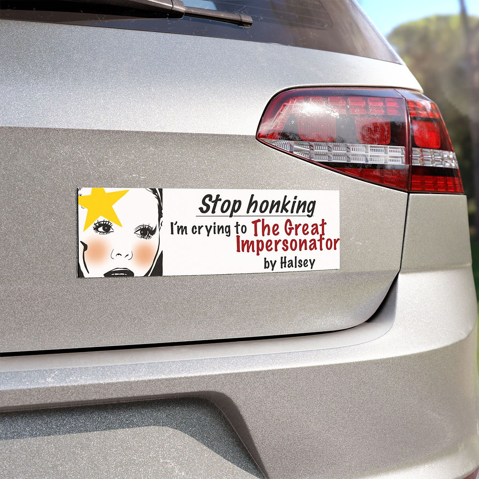 Thumbnail: Stop Honking Halsey Car Magnet