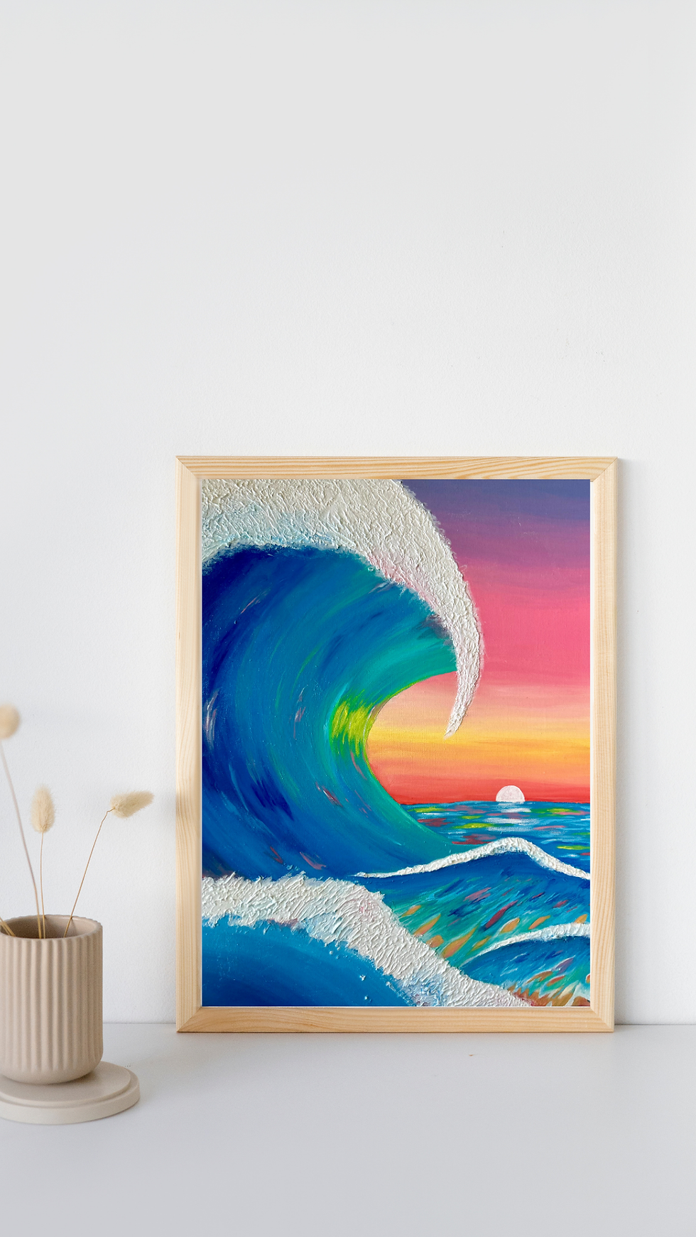 Thumbnail: Sunset Wave Art Print