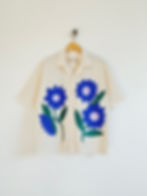 BaeMa T Boa | Ecru Sunflower Shirt | Front