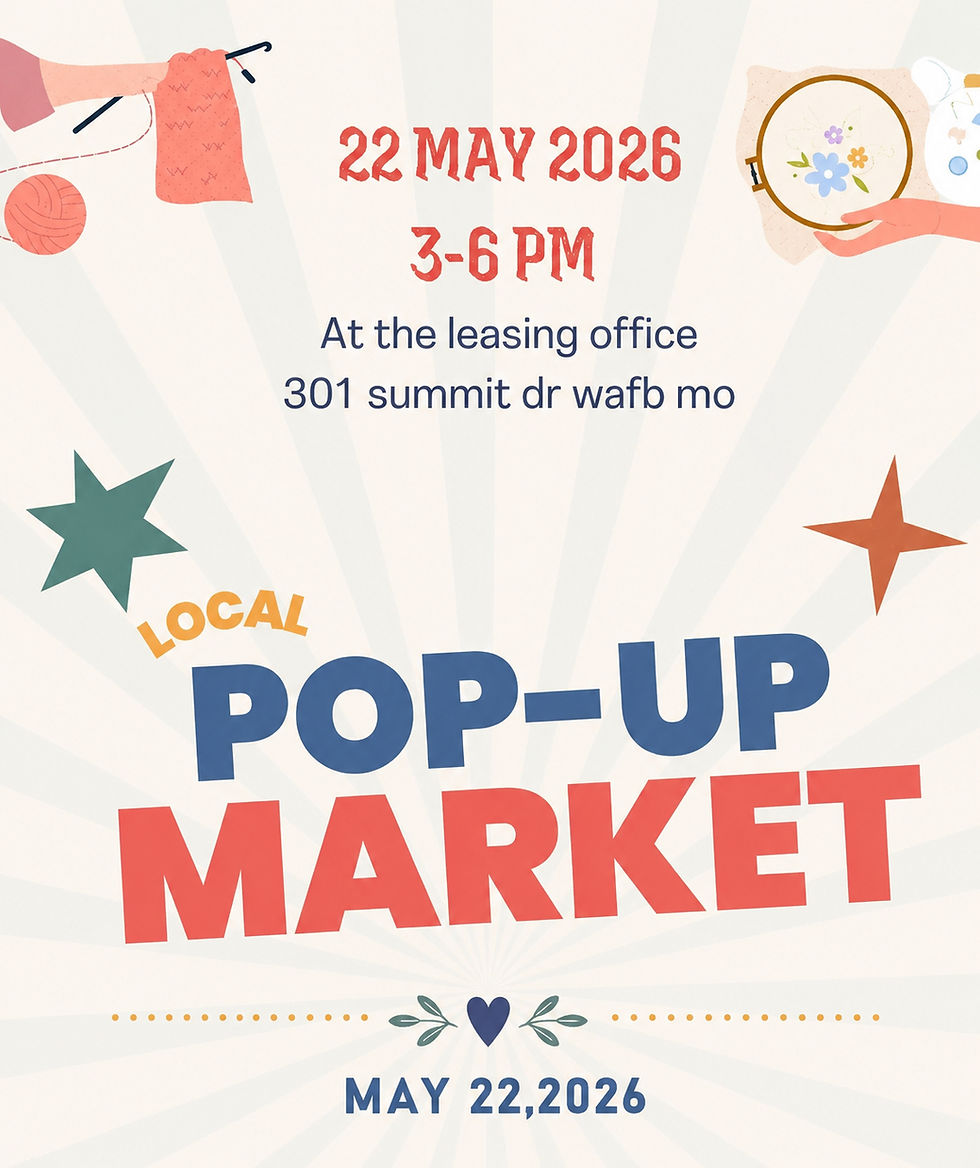 Whiteman Air Force Base Leasing Office Pop-up Market