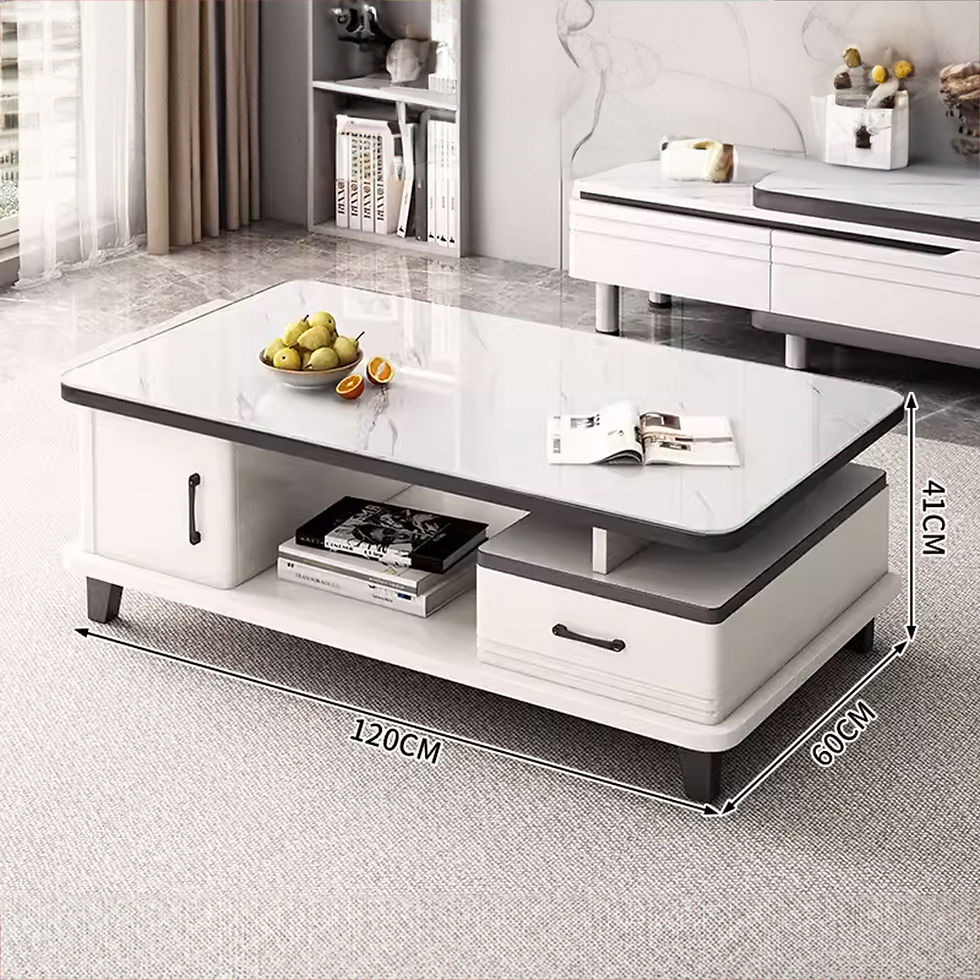 縮圖：EDB010 Craftsman Exquisite Marble Texture Coffee Table