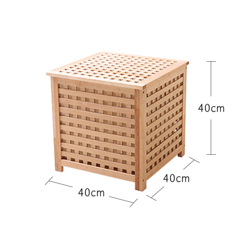 サムネイル： ST009 -  Nordic Style Solid Wood Tea Table with Double Open Storage