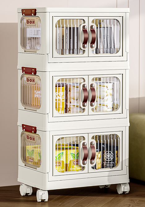 サムネイル： BS035 - Installation-Free Plastic Multi-Layer Storage Cabinets