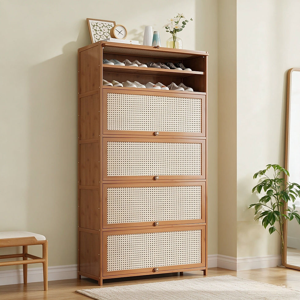 Thumbnail: SOCE074 - BambooLoom Grand Entry Shoe Cabinet