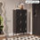 Hình thu nhỏ: SOCE054 - Elegant French Cream 3 Flip-Down Doors Shoe Cabinet