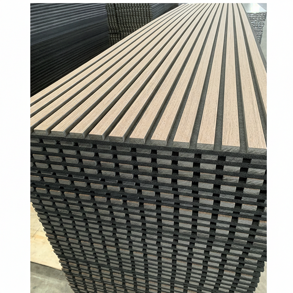 サムネイル： WAP006 - Sound Absorbing Decorative Acoustic Slat Wall Panels