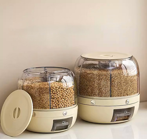 Rice Stack Box BOX001 - Divided Rotating Grain Rice Storage Box | Pro Lite All Van