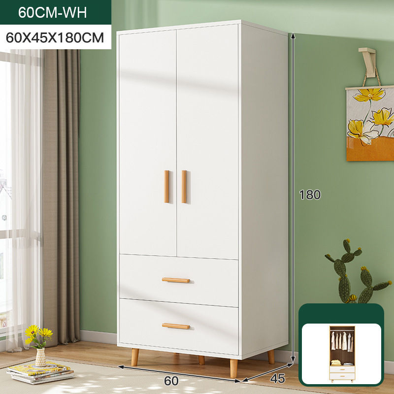 Miniature : CC021-Modern Minimalist Wardrobe for Small Bedrooms with Large Capacity