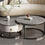 縮圖：EDB015 - Light Luxury Modern Round Telescopic Table