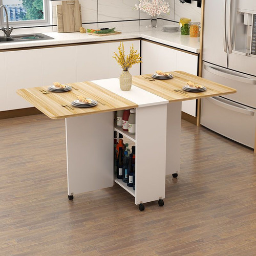 LDF020 - Space-Saving Folding Dining Table with Storage Rack | Pro Lite ...