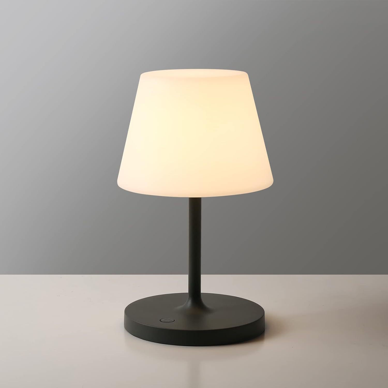 LS011 - Black & White Rechargeable LED Bedside Table Lamp