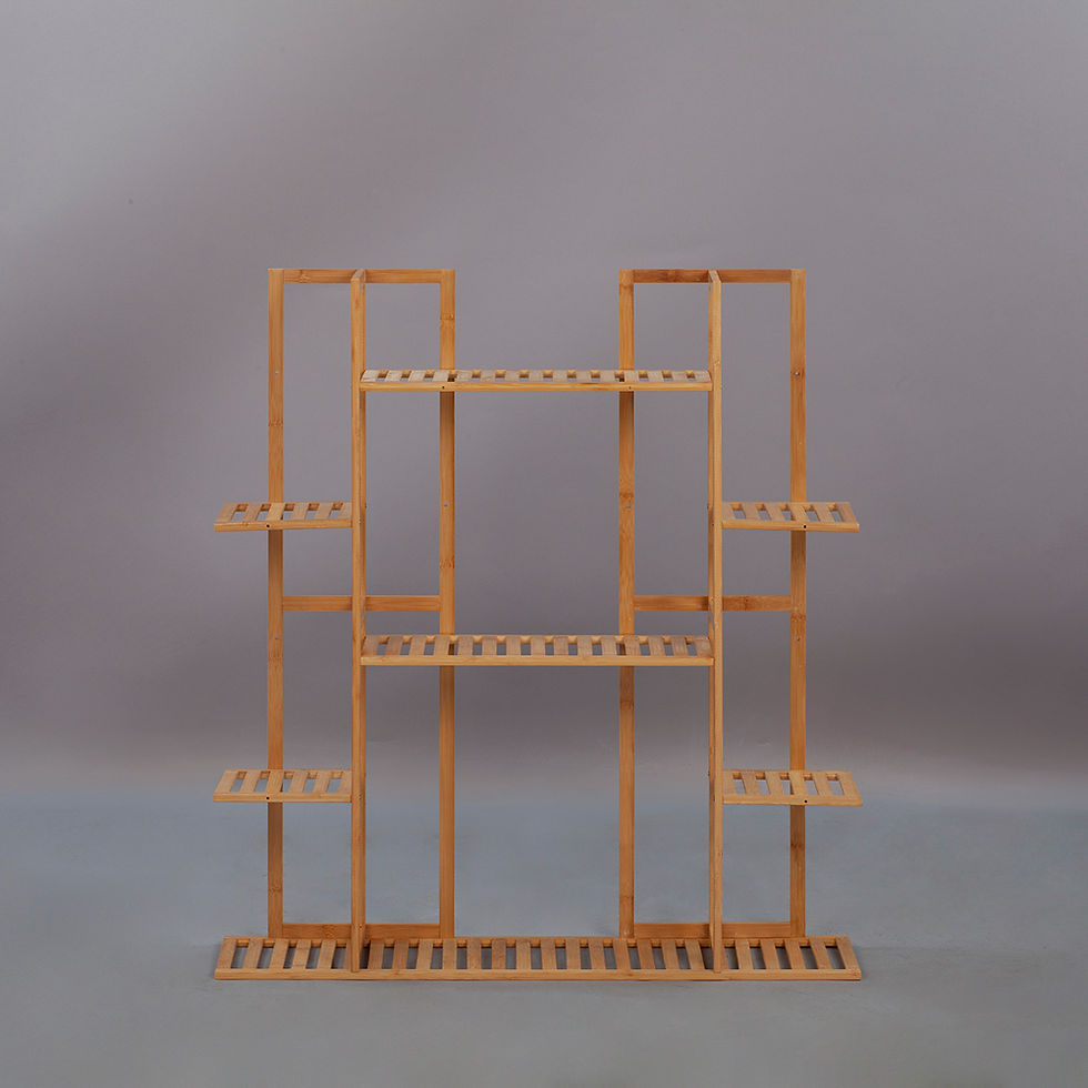 Thumbnail: PS014 - Bamwood Modern Wood Plant Floor Stand