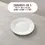 Hình thu nhỏ: DISH011 - White Ceramic Flat Plate – Shallow Dish for Everyday Dining