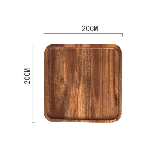 섬네일: TRAY002 - Wooden Serving Tray | Snack & Tea Plate