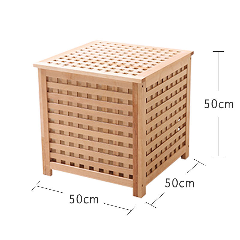 섬네일: ST009 -  Nordic Style Solid Wood Tea Table with Double Open Storage