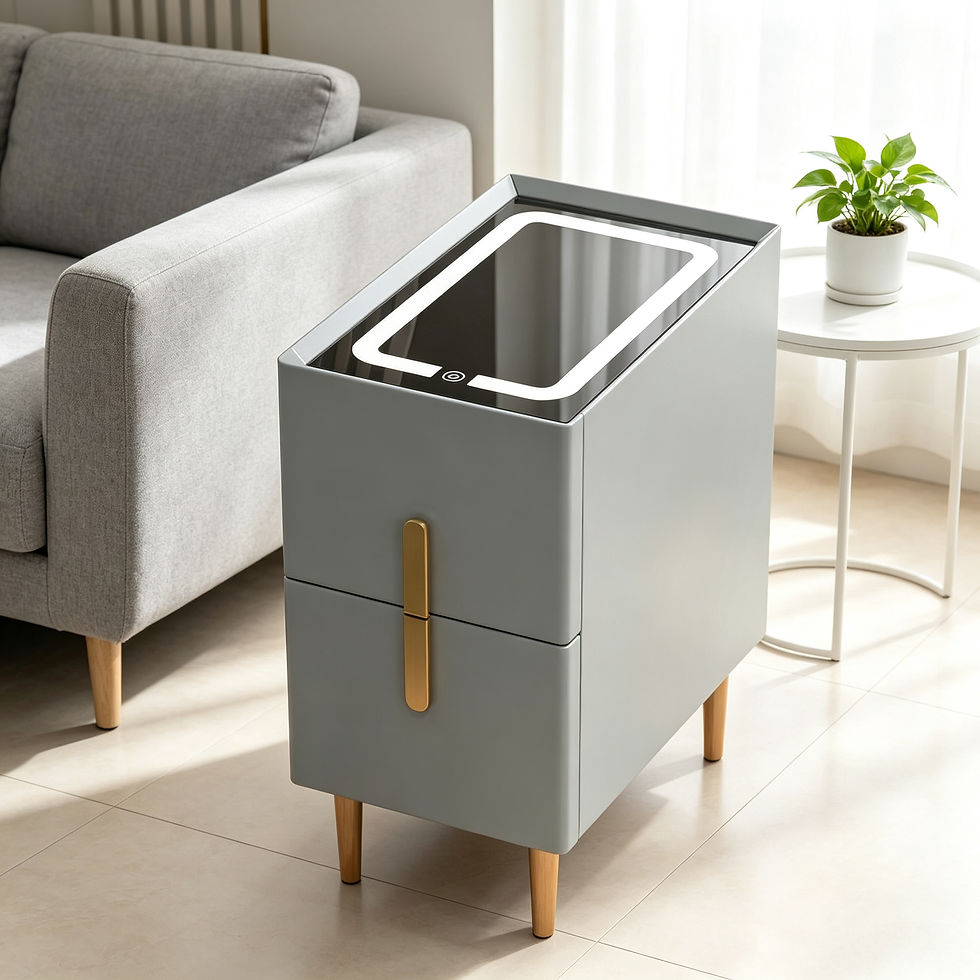 Hình thu nhỏ: CBD034 - Smart LED Nightstand with Wireless Charging