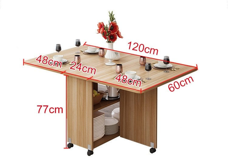 섬네일: LDF004 - Premium Wooden Folding Dining Table