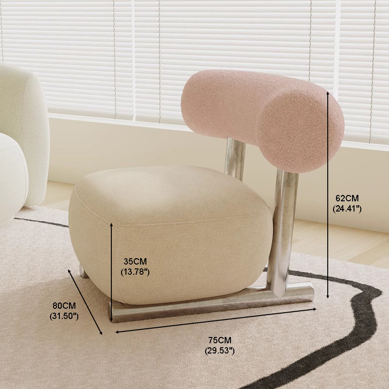 縮圖：SOB026 - Nordic Light Luxury Stainless Steel Leisure Sofa Chair