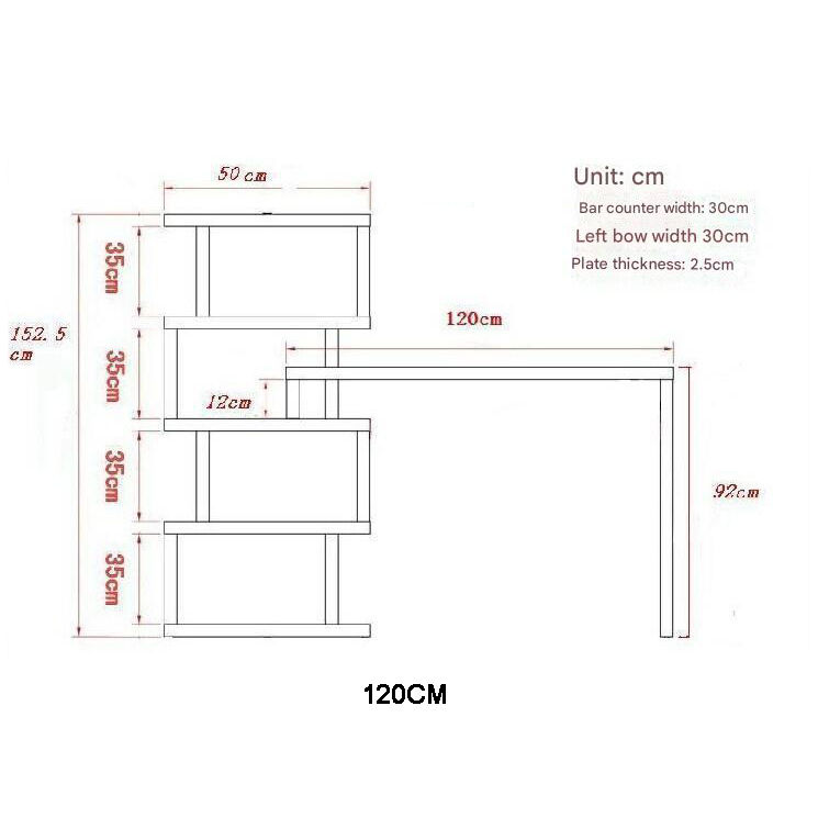 Miniature : BAR002 - Stylish High Counter Table Durable Storage Console