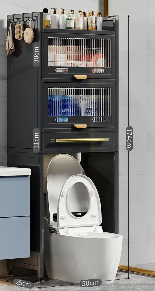 サムネイル： TS002 - Bathroom Toilet Balcony Storage Rack