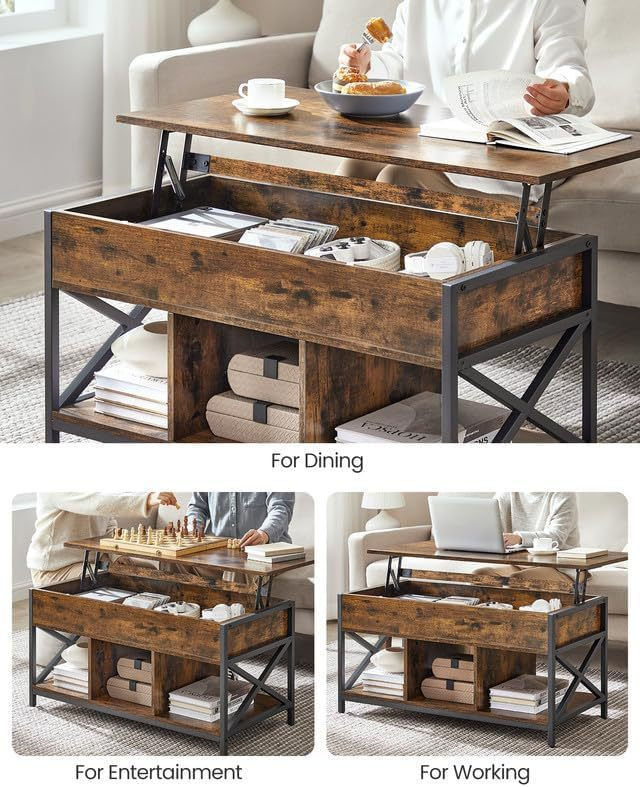 Thumbnail: EDB041 - Lift Top Coffee Table with Hidden Storage