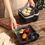 Hình thu nhỏ: DISH007 - Ceramic Dumpling Plate with Sauce Dish | Partitioned Appetizer Plate