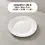 Thumbnail: DISH011 - White Ceramic Flat Plate – Shallow Dish for Everyday Dining
