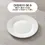 Hình thu nhỏ: DISH011 - White Ceramic Flat Plate – Shallow Dish for Everyday Dining
