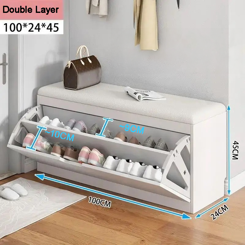 Thumbnail: SOCE043 - White Bliss Shoe Bench