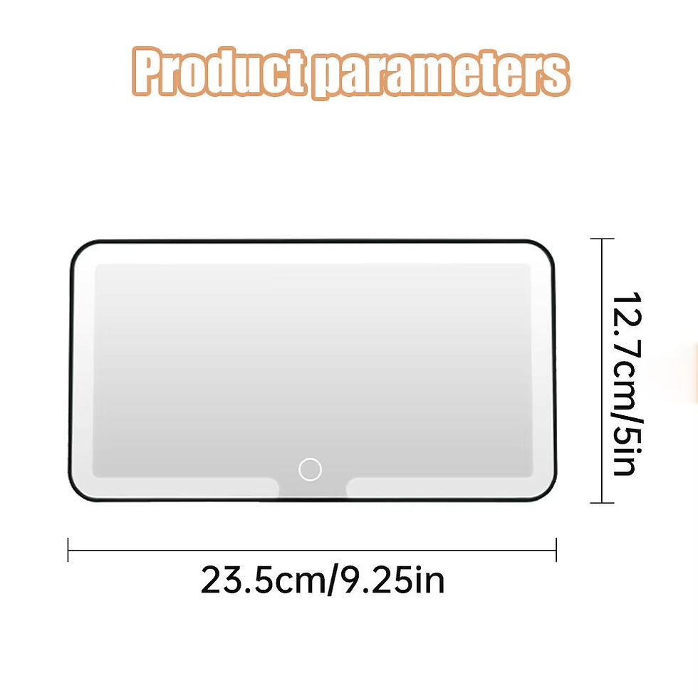 섬네일: VAN004 - Car Sun Visor LED Makeup Mirror – Rechargeable, 3-Level Dimmable