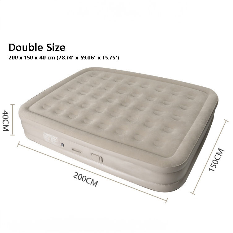 섬네일: ARM002 - Camping Power Cable-Free Build-in Pump Air Mattress - High Version