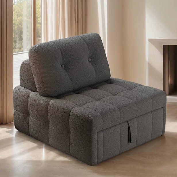 サムネイル： SOB034-CushSlide Transformable Lounge Sofa Bed