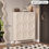 Hình thu nhỏ: SOCE054 - Elegant French Cream 3 Flip-Down Doors Shoe Cabinet